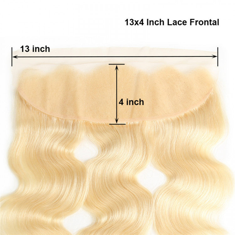 Premium 613 Blonde Lace HD Frontal - 100% Virgin Hair, Ear-to-Ear
